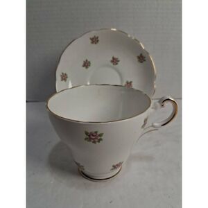 Vintage Regency English Bone China Cup Saucer Pink Roses Made‎ in England